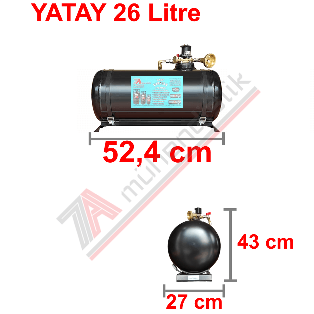 26 Lt Kollektörlü Karavan Lpg Tank