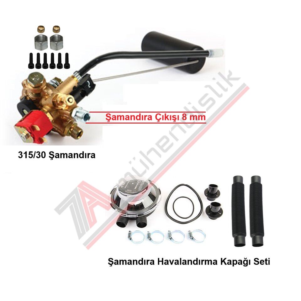 Atiker Silindir Şamandıra Süper 315/30 Derece 8mm+Havalandırma Kapaklı