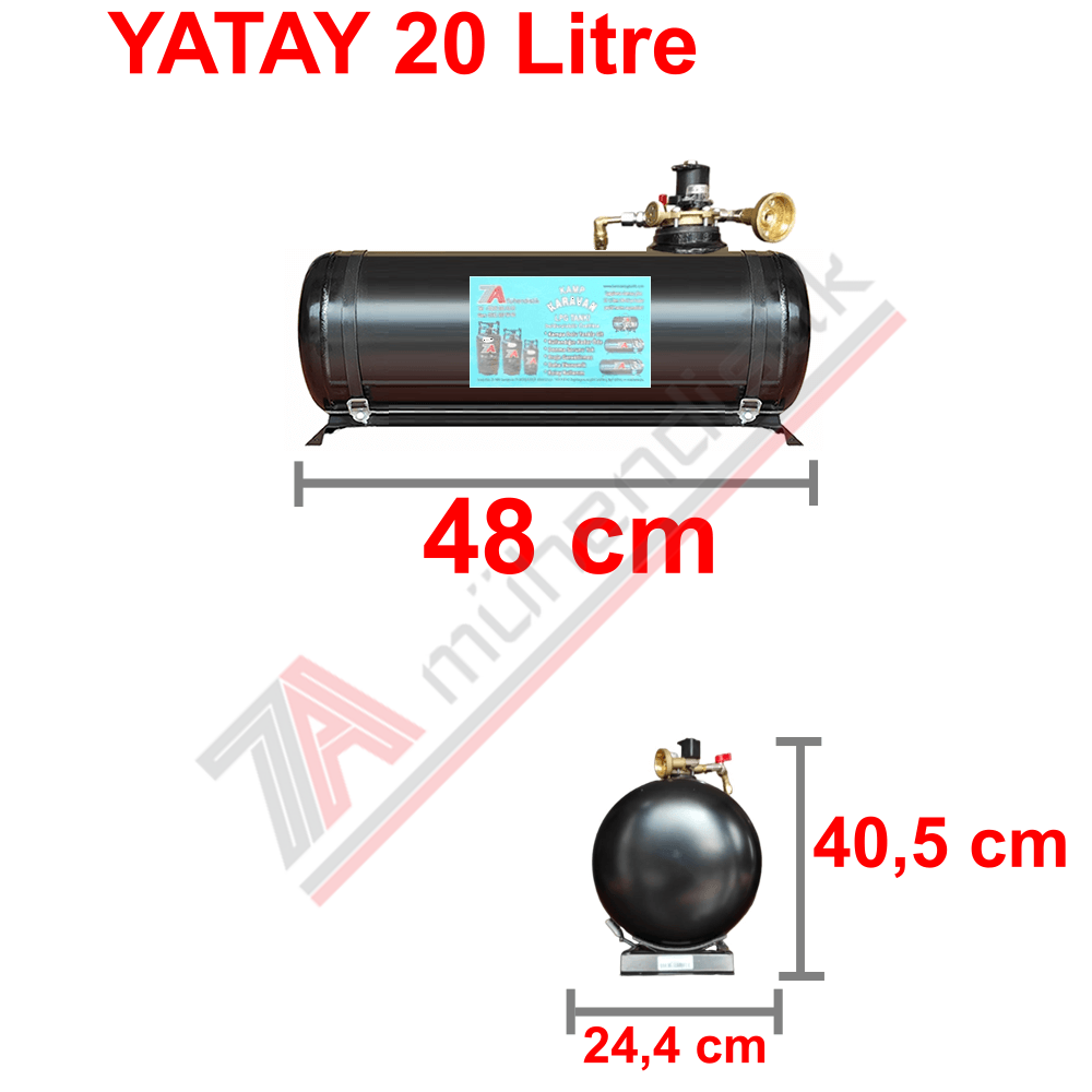 20 Lt Kollektörlü Karavan Lpg Tank