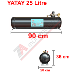 25 Lt Kollektörlü Karavan Lpg Tank