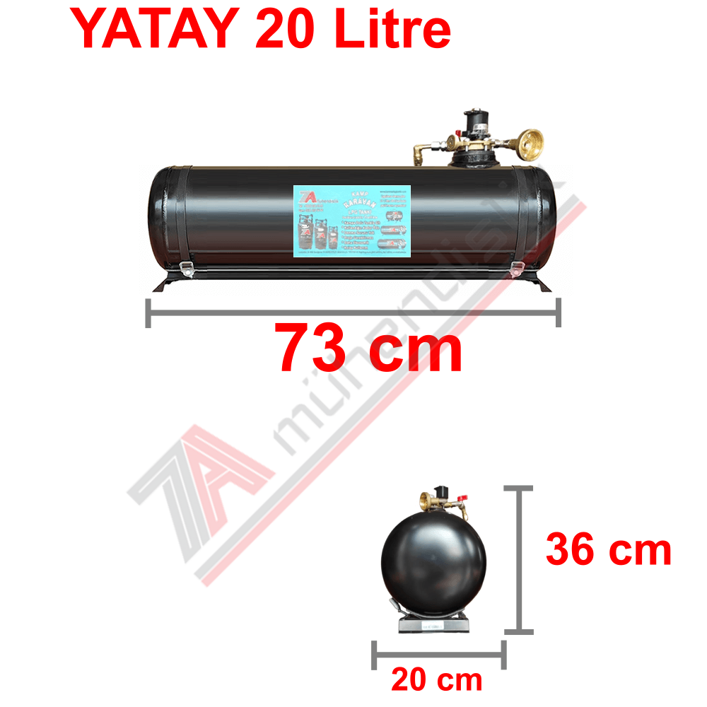 20 Lt Kollektörlü Karavan Lpg Tank