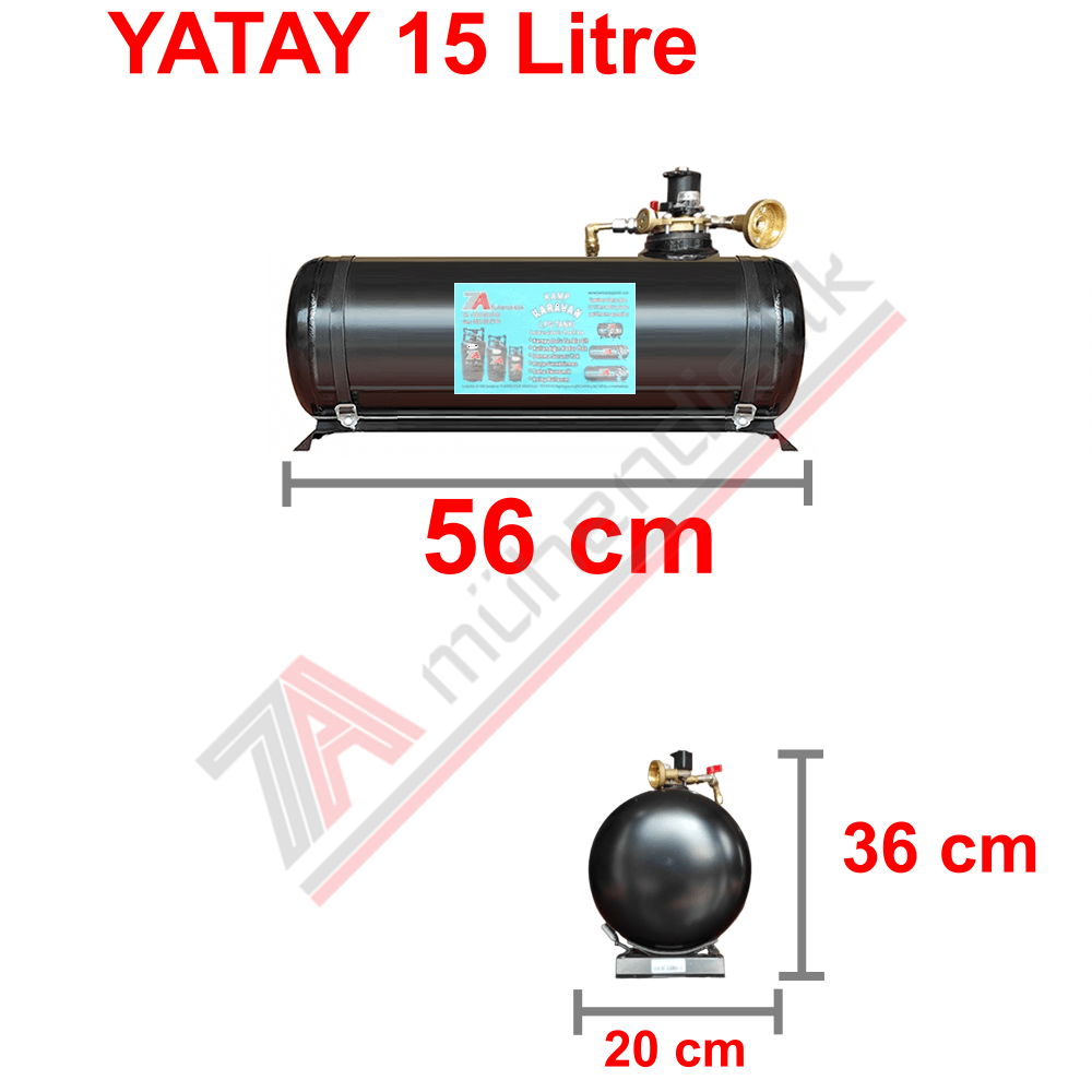 15 Lt Kollektörlü Karavan Lpg Tank
