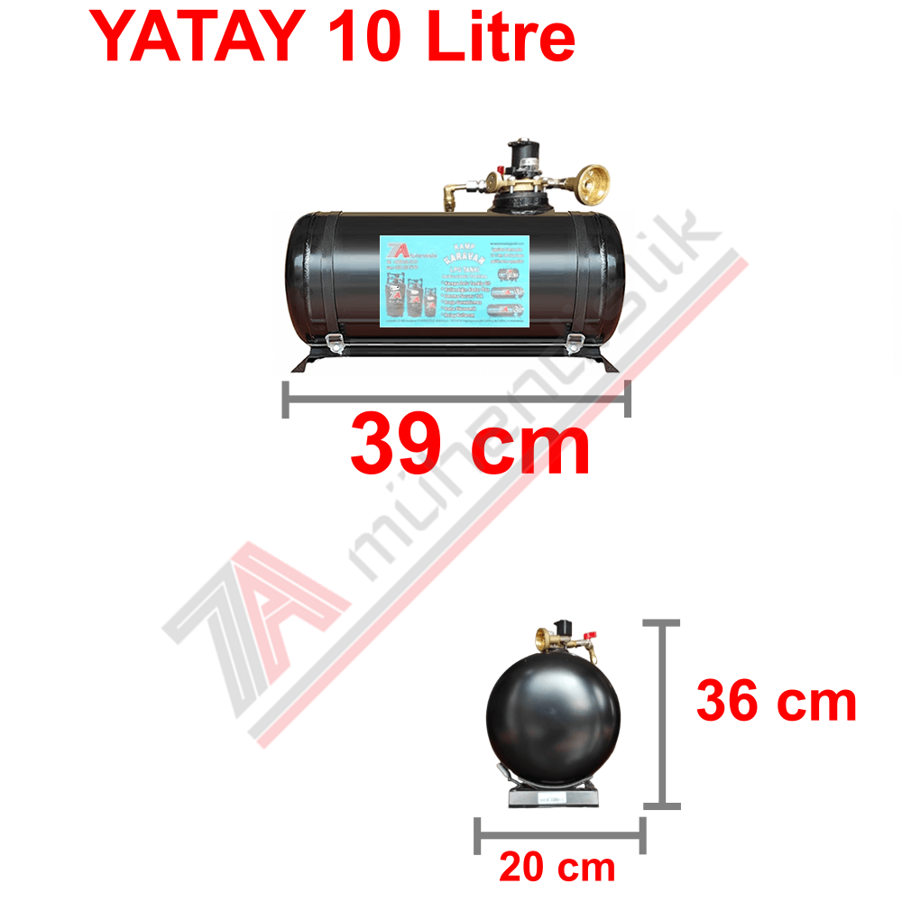 10 Lt Kollektörlü Karavan Lpg Tank
