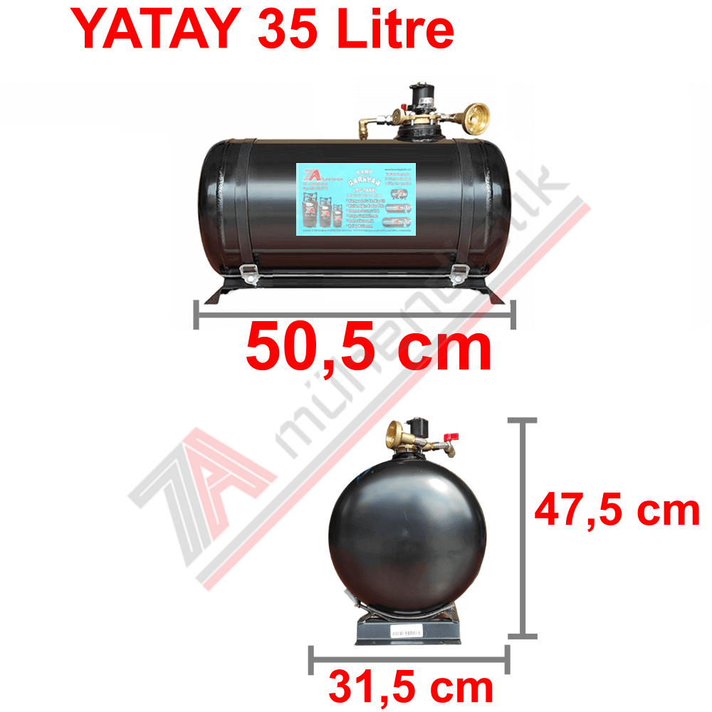 35 Lt Kollektörlü Karavan Lpg Tank