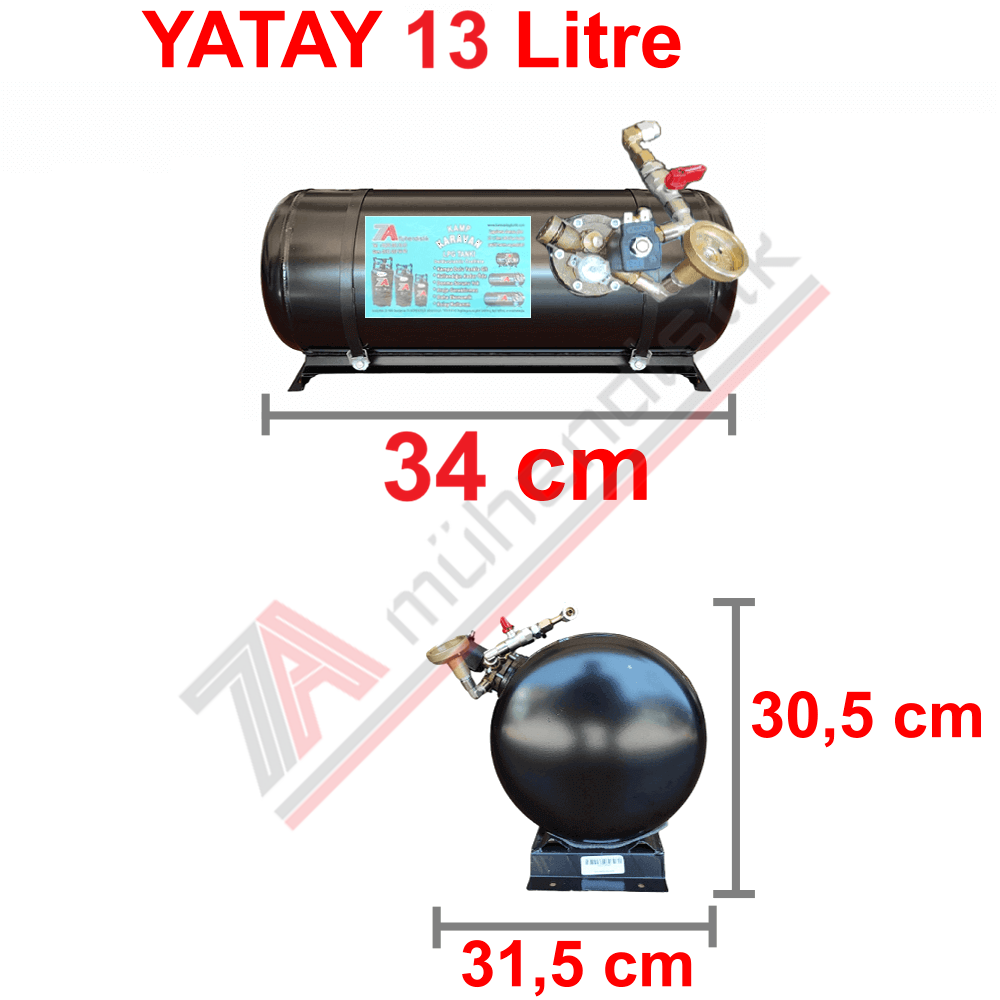 13 Lt Kollektörlü Karavan Lpg Tank