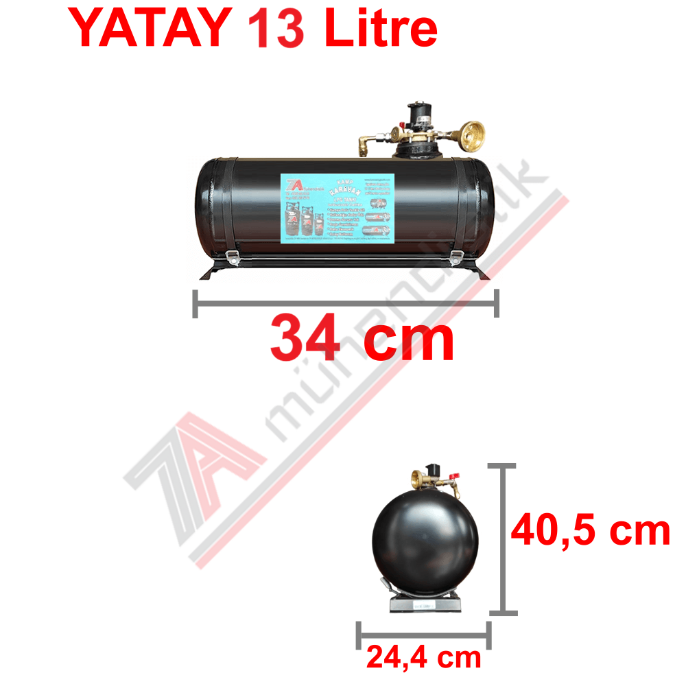 13 Lt Kollektörlü Karavan Lpg Tank