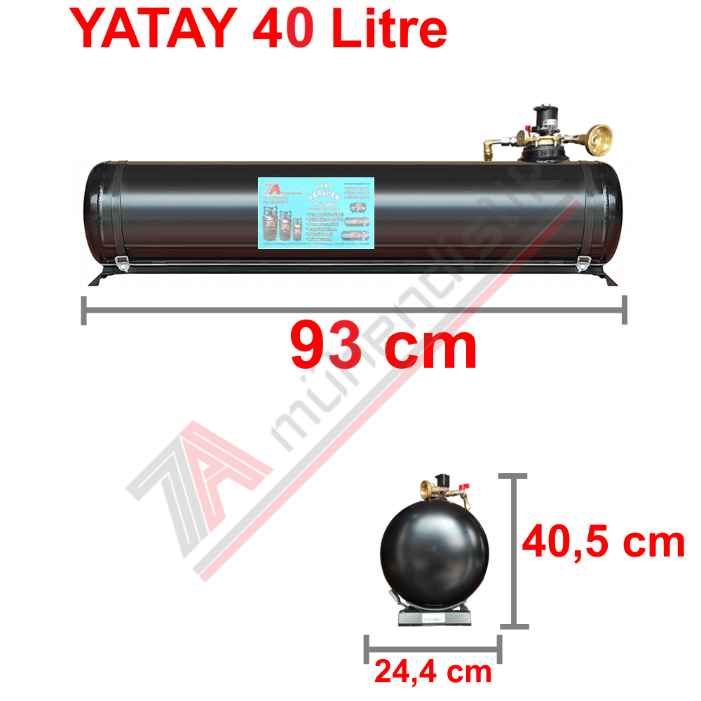 40 Lt Kollektörlü Karavan Lpg Tank