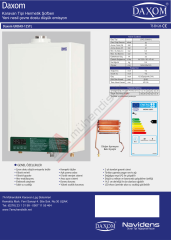 Daxom UKDAX-12STL 12 Litre Karavan Tipi Hermetik Gazlı Şofben - 220 Volt