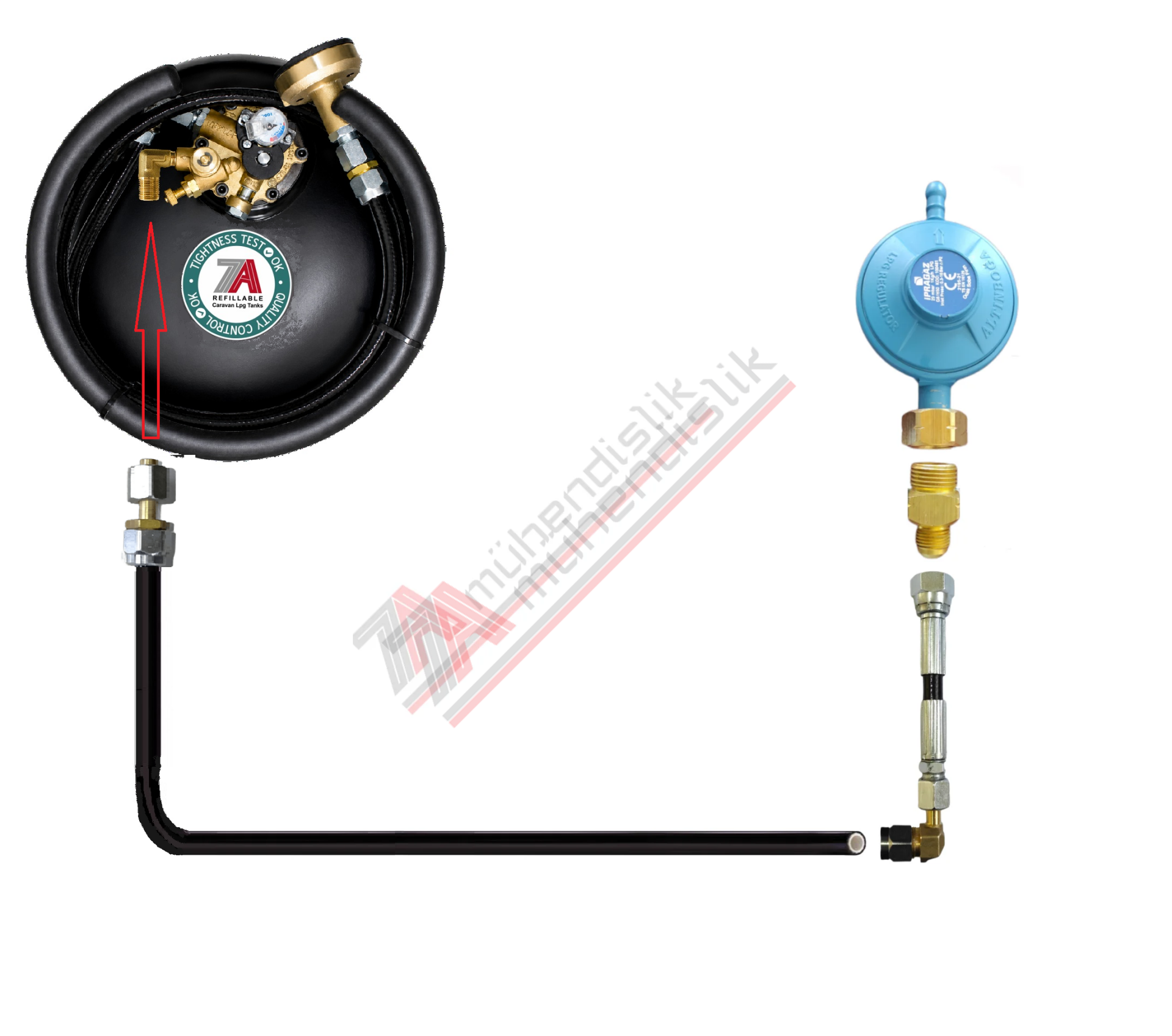 Karavan Lpg İç Tesisat Mini Set