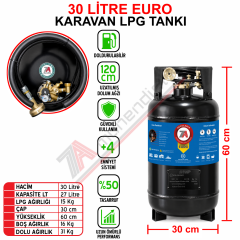 30 Lt EURO Karavan Lpg Tankı