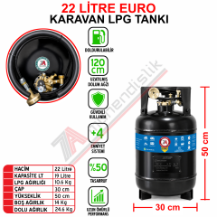 22 Lt EURO Karavan Lpg Tankı