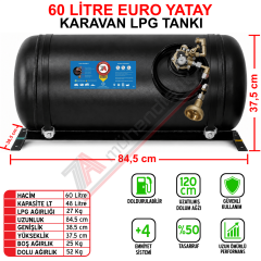 60 Lt EURO Karavan Lpg Tankı