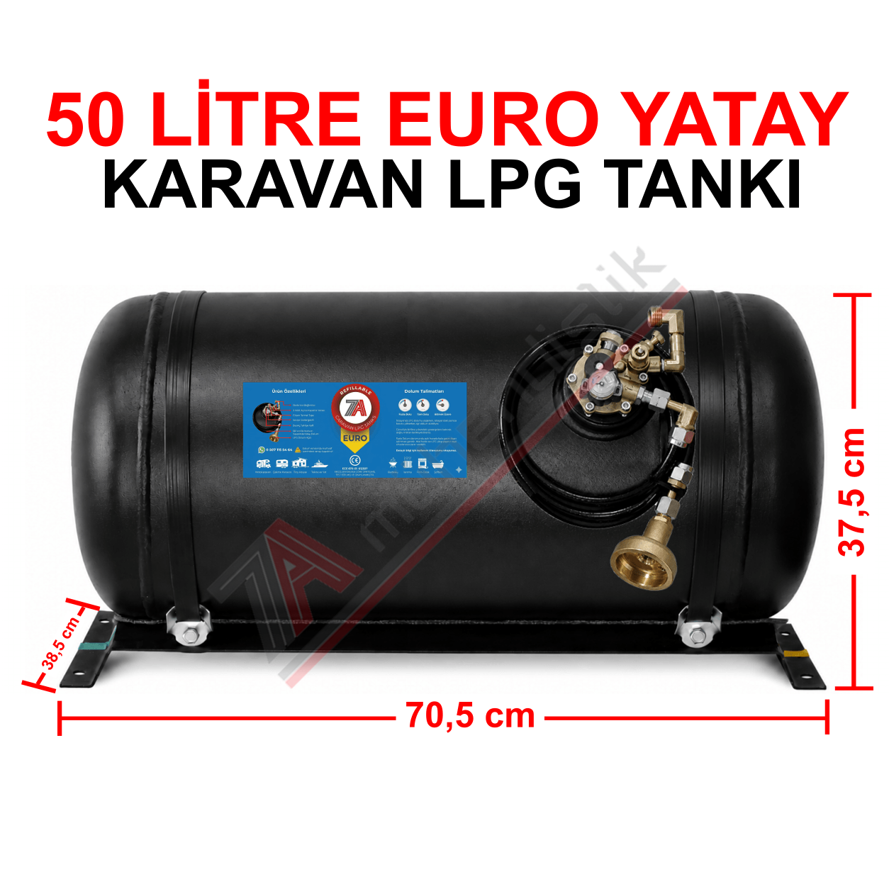 50 Lt EURO Karavan Lpg Tankı