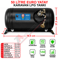 50 Lt EURO Karavan Lpg Tankı