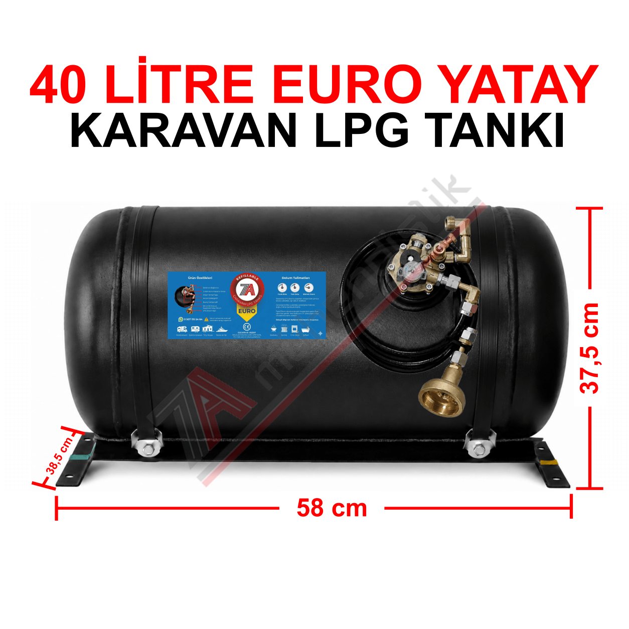 40 Lt EURO Karavan Lpg Tankı