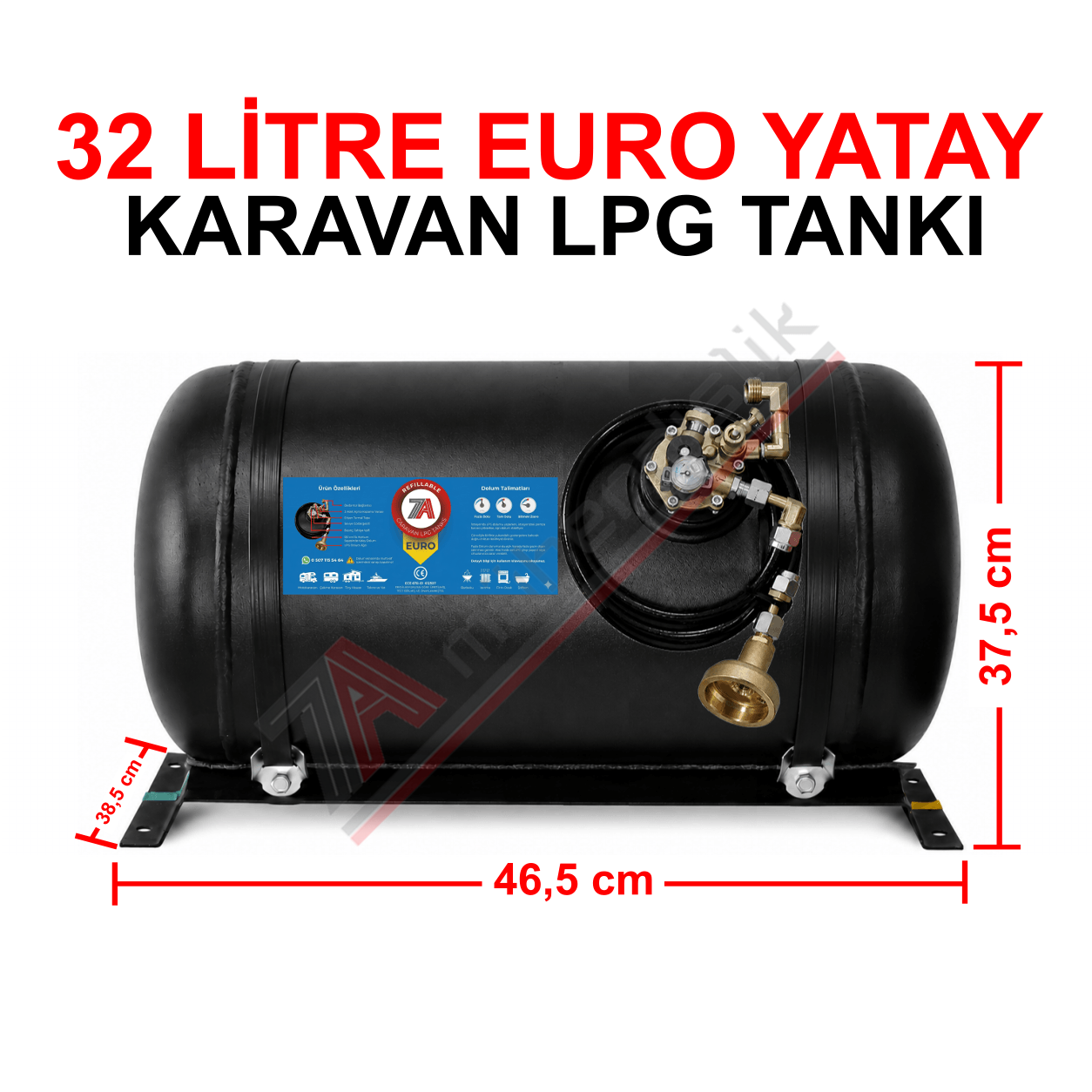32 Lt EURO Karavan Lpg Tankı