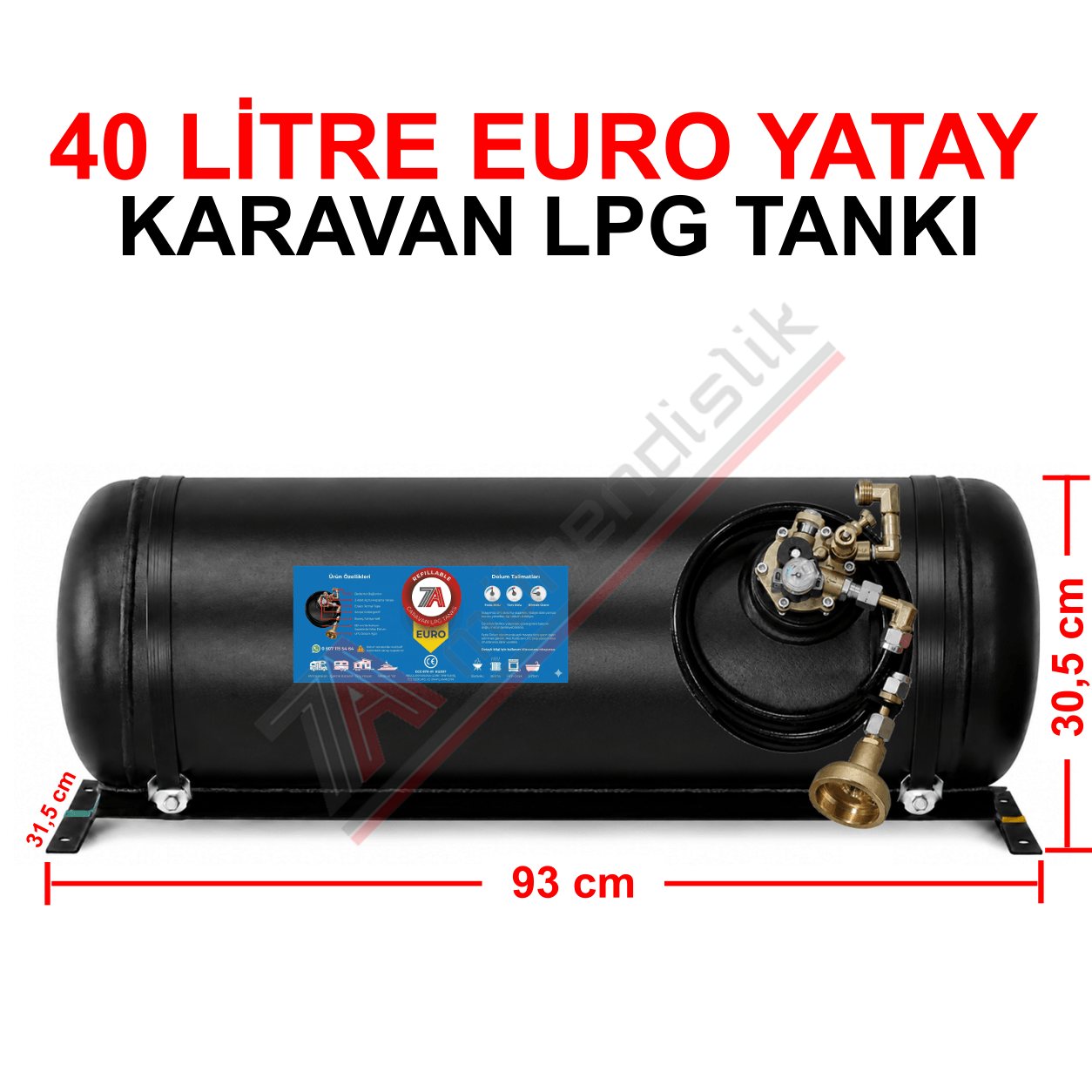 40 Lt EURO Karavan Lpg Tankı