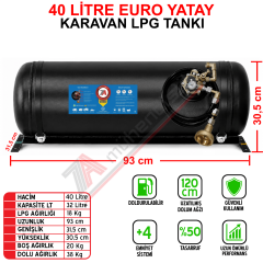 40 Lt EURO Karavan Lpg Tankı