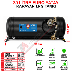 30 Lt EURO Karavan Lpg Tankı