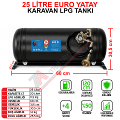 25 Lt EURO Karavan Lpg Tankı