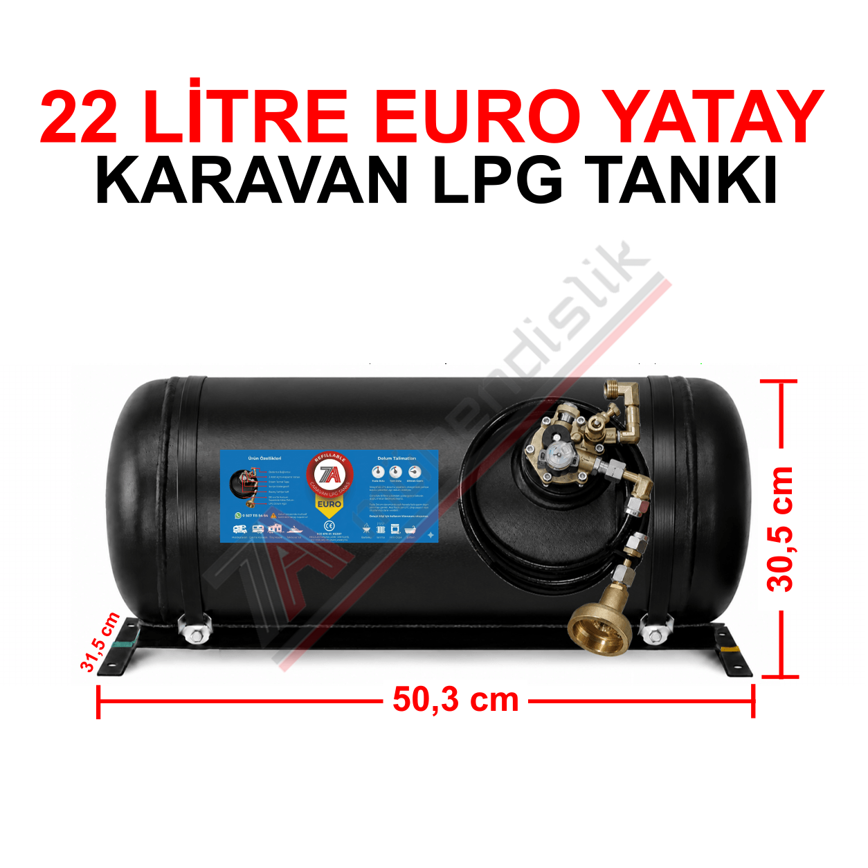 22 Lt EURO Karavan Lpg Tankı