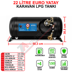 22 Lt EURO Karavan Lpg Tankı