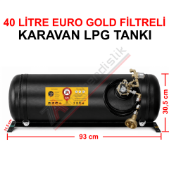 40 Lt EURO GOLD FİLTRELİ Karavan Lpg Tankı