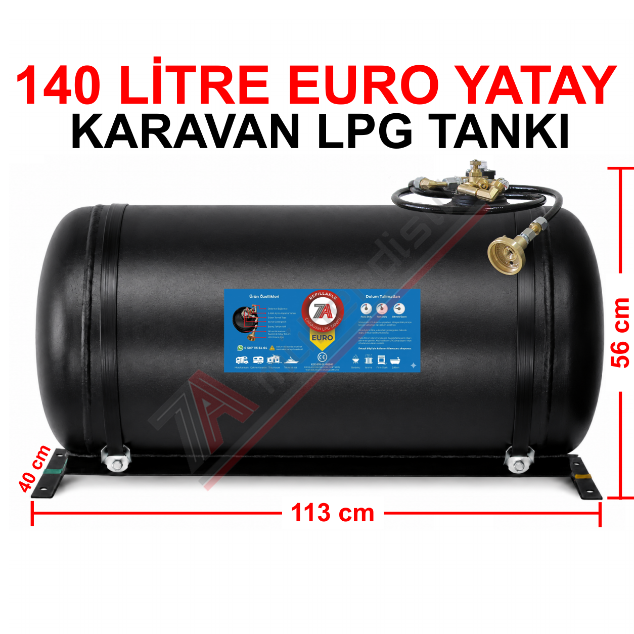140 Lt EURO Karavan Lpg Tankı