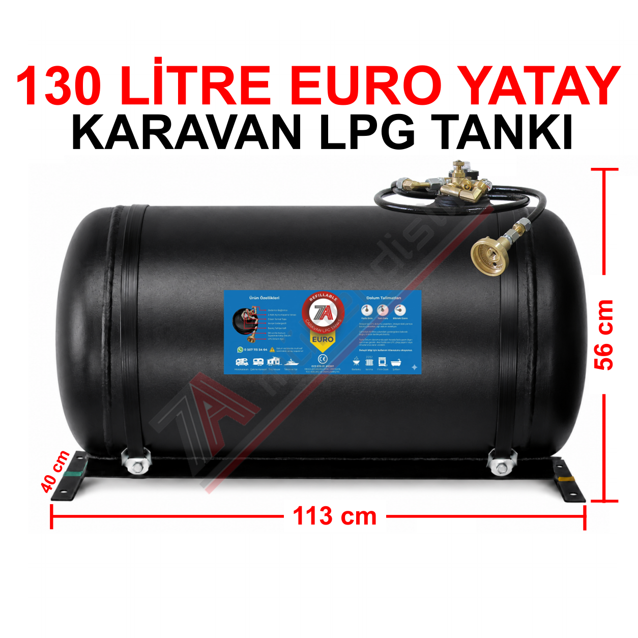 130 Lt EURO Karavan Lpg Tankı