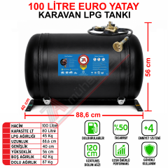 100 Lt EURO Karavan Lpg Tankı