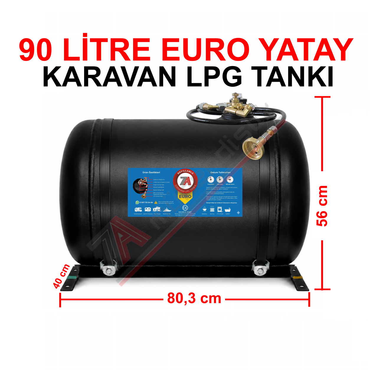 90 Lt EURO Karavan Lpg Tankı