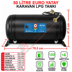50 Lt EURO Karavan Lpg Tankı