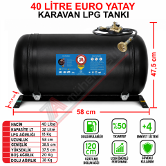 40 Lt EURO Karavan Lpg Tankı