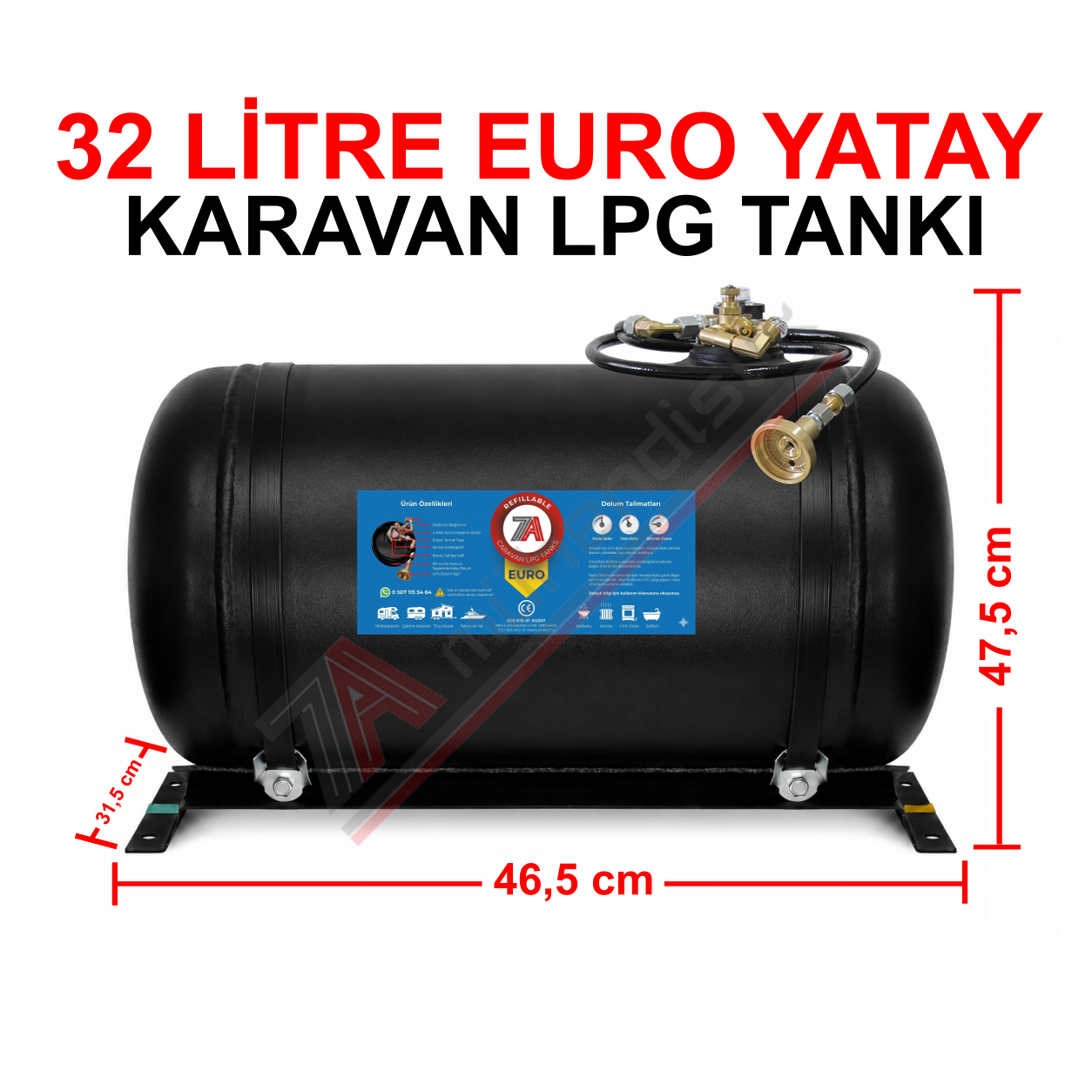 32 Lt EURO Karavan Lpg Tankı