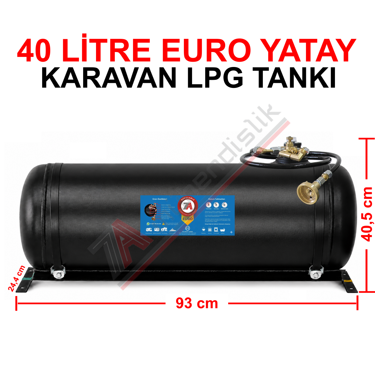 40 Lt EURO Karavan Lpg Tankı
