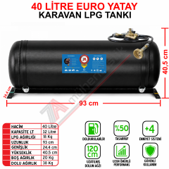 40 Lt EURO Karavan Lpg Tankı
