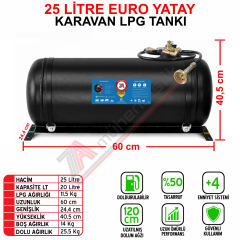 25 Lt EURO Karavan Lpg Tankı