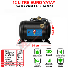 13 Lt EURO Karavan Lpg Tankı