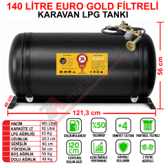 140 Lt EURO GOLD FİLTRELİ Karavan Lpg Tankı
