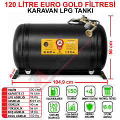 120 Lt EURO GOLD FİLTRELİ Karavan Lpg Tankı