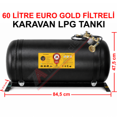 60 Lt EURO GOLD FİLTRELİ Karavan Lpg Tankı