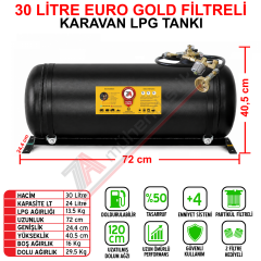30 Lt EURO GOLD FİLTRELİ Karavan Lpg Tankı