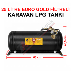 25 Lt EURO GOLD FİLTRELİ Karavan Lpg Tankı