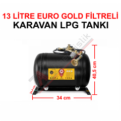 13 Lt EURO GOLD FİLTRELİ Karavan Lpg Tankı