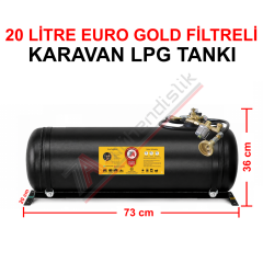 20 Lt EURO GOLD FİLTRELİ Karavan Lpg Tankı