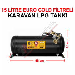 15 Lt EURO GOLD FİLTRELİ Karavan Lpg Tankı