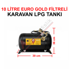 10 Lt EURO GOLD FİLTRELİ Karavan Lpg Tankı